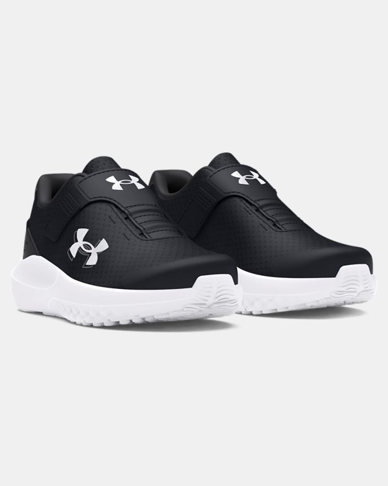 Boys' Infant UA Surge 4 AC Running Shoes, Black, pdpMainDesktop image number 3